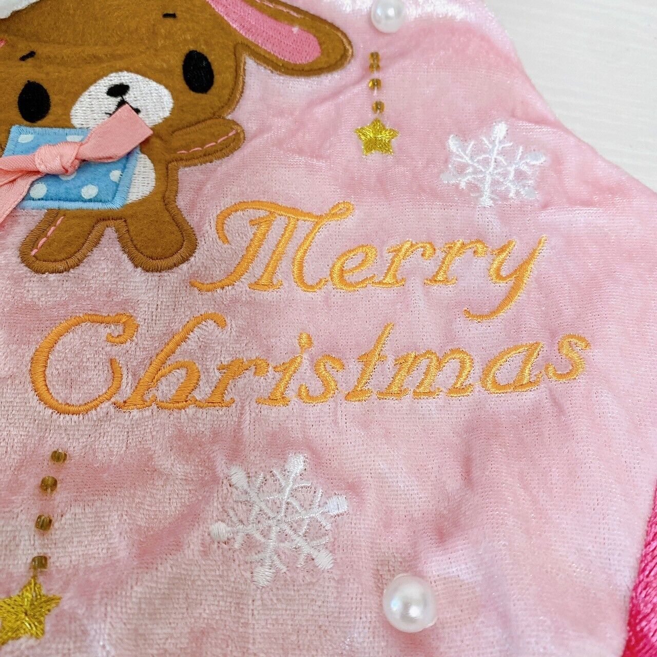 Sanrio Sugarbunnies Christmas Stocking Boots Pink Lame Bunnies Shirousa Kurousa