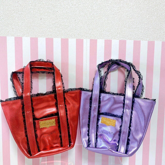 Sanrio Charmmy Charmy Kitty Walker Tote Bag Set 2 Handbag Frill Red Purple Rare