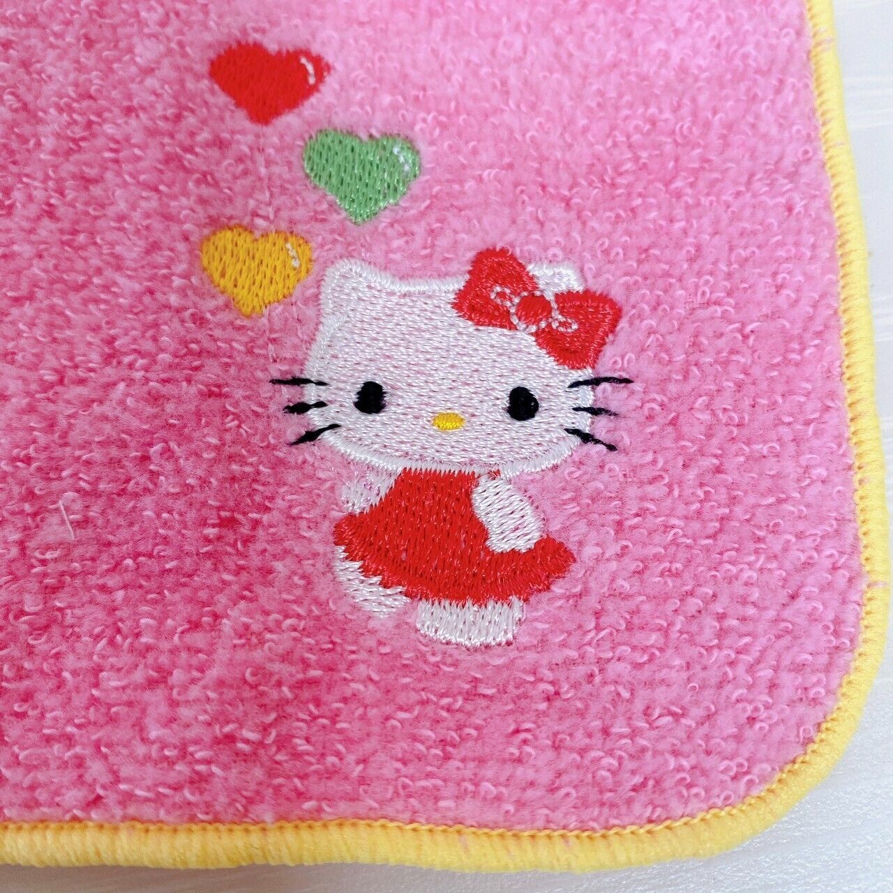 Sanrio Hello Kitty My Melody Mini Hand Towel Set 2 Pink Rabbit Cat Heart Kawaii