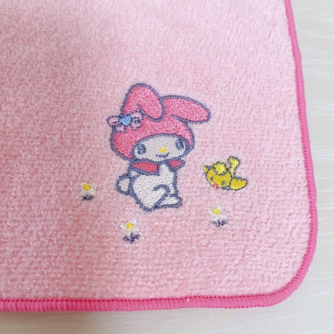 Sanrio Hello Kitty My Melody Mini Hand Towel Set 2 Pink Rabbit Cat Heart Kawaii