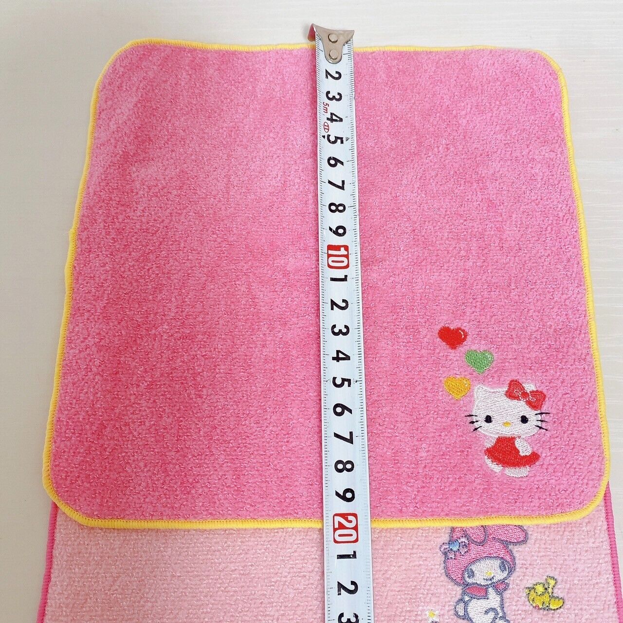 Sanrio Hello Kitty My Melody Mini Hand Towel Set 2 Pink Rabbit Cat Heart Kawaii