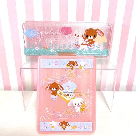 Sanrio Sugar Bunnies Pencil Case 2 Set Bunny Stationery Kawaii Character Rare