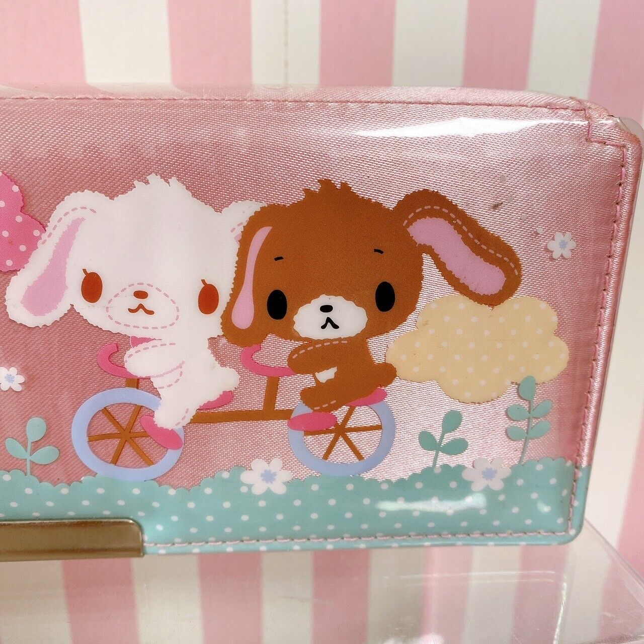 Sanrio Sugar Bunnies Pencil Case 2 Set Bunny Stationery Kawaii Character Rare