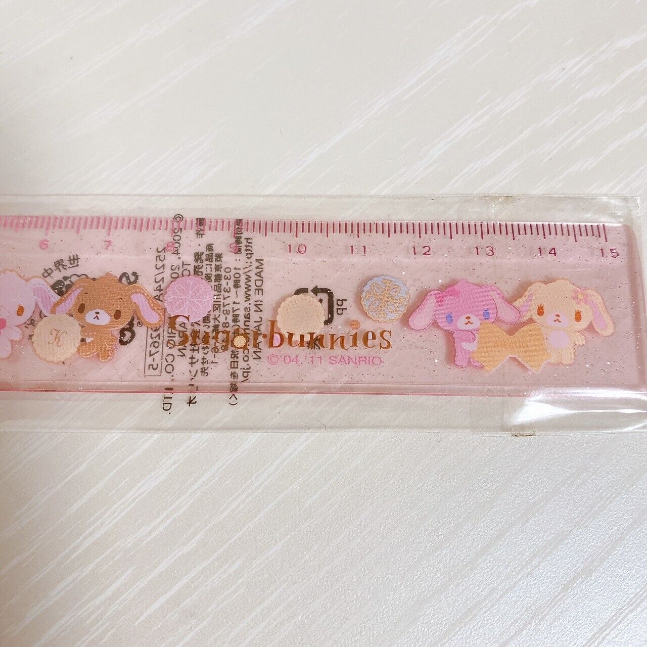 Sanrio Sugar Bunnies Memo Pad Notepad Pencils Eraser Ruler Set Stationery Rare