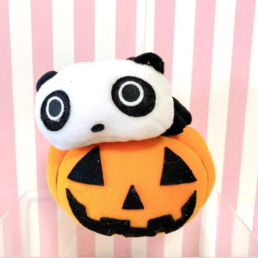 Tarepanda Plush Soft Stuffed Toy Doll Panda White Black Halloween Pumpkin Fluffy