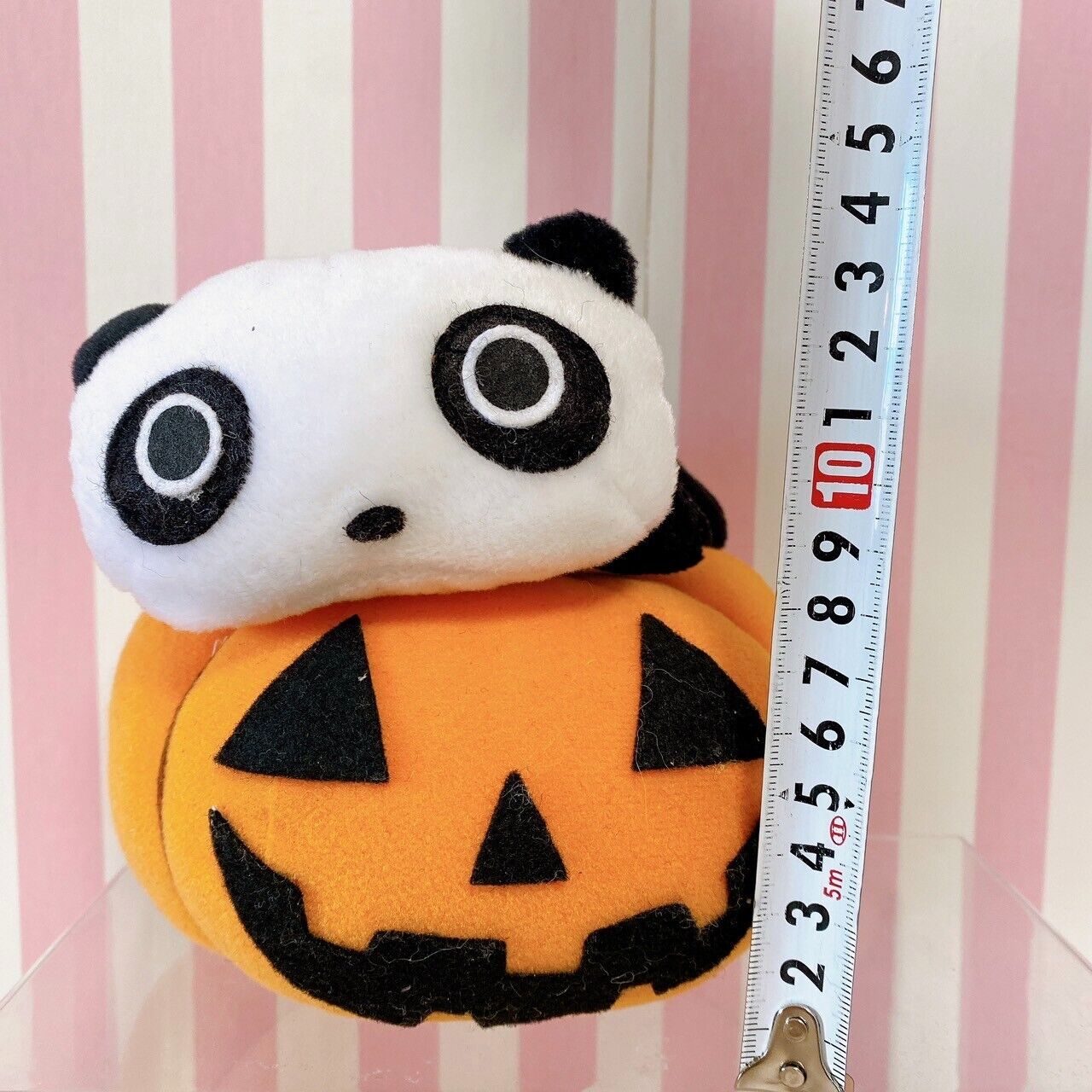 Tarepanda Plush Soft Stuffed Toy Doll Panda White Black Halloween Pumpkin Fluffy