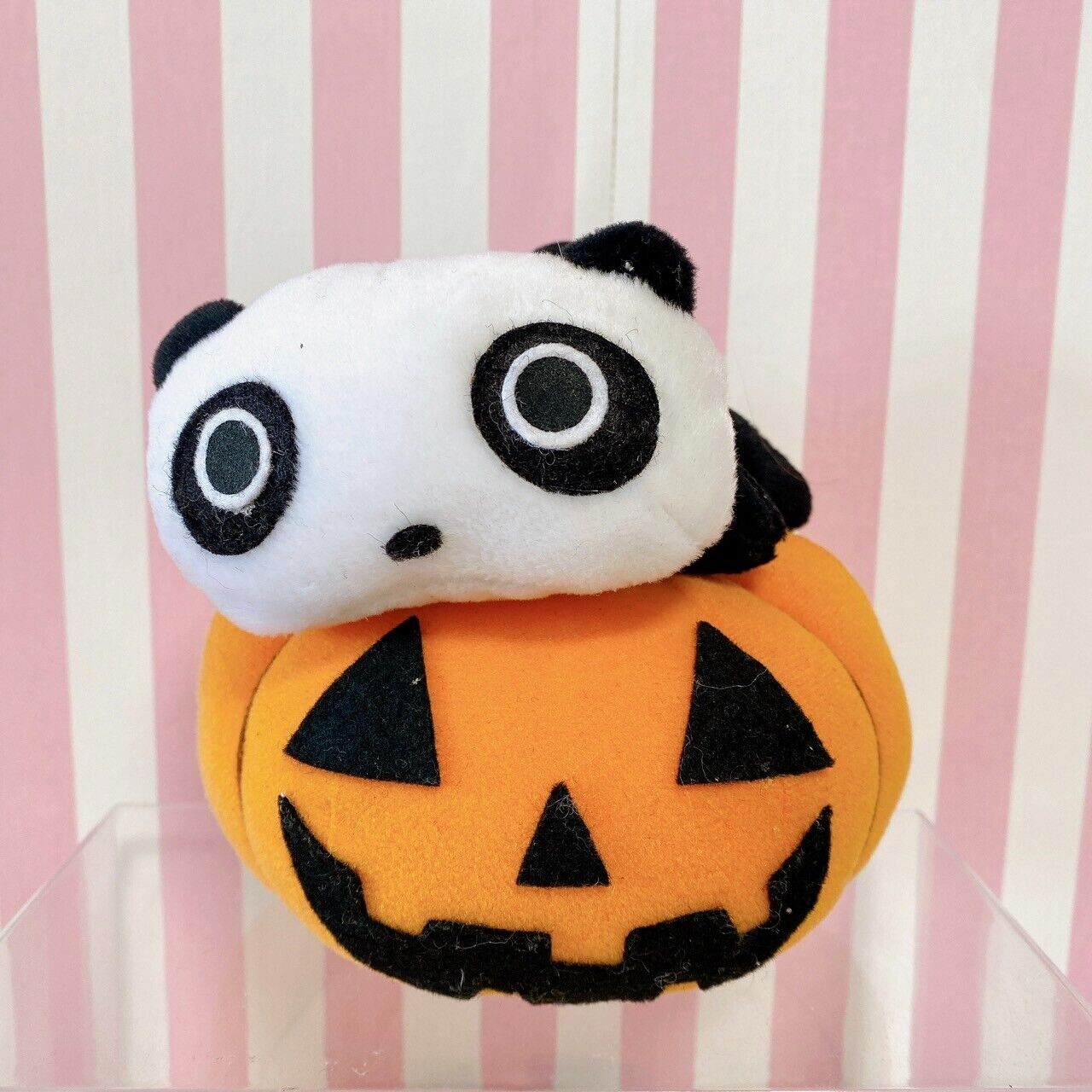 Tarepanda Plush Soft Stuffed Toy Doll Panda White Black Halloween Pumpkin Fluffy