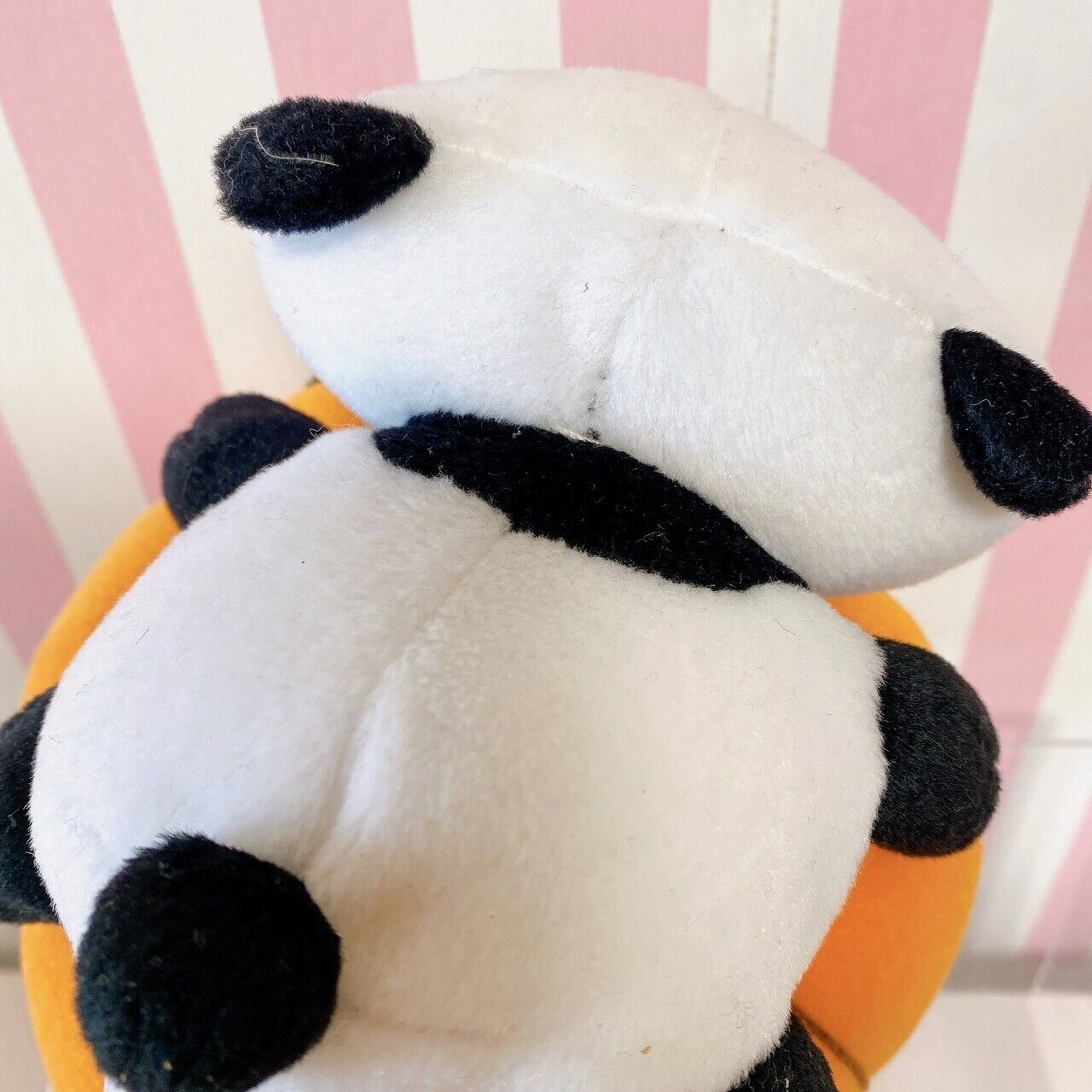 Tarepanda Plush Soft Stuffed Toy Doll Panda White Black Halloween Pumpkin Fluffy