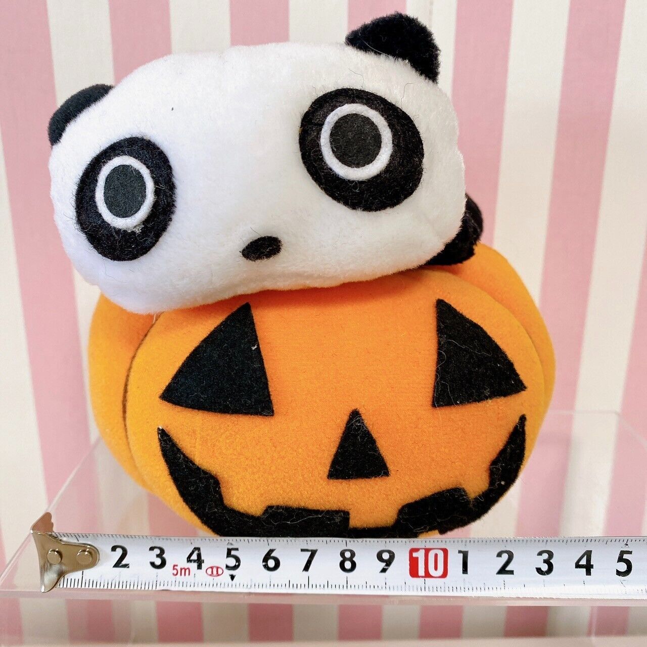 Tarepanda Plush Soft Stuffed Toy Doll Panda White Black Halloween Pumpkin Fluffy