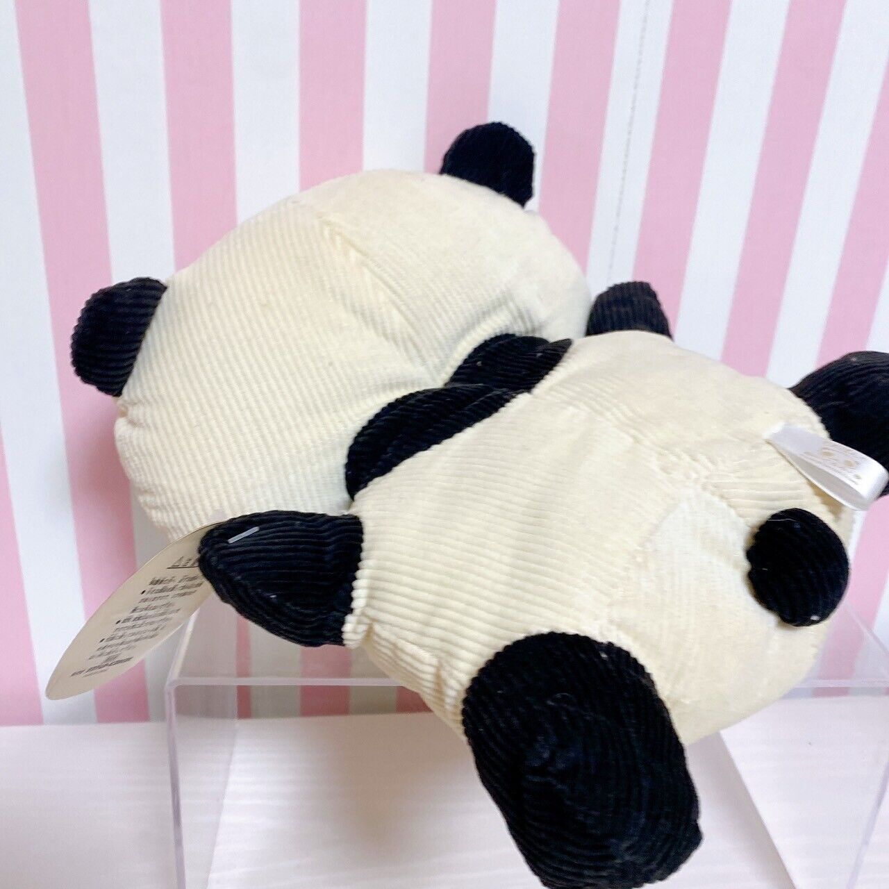 Tarepanda Plush Soft Stuffed Toy Doll Set 2 Panda White Black Fluffy Animals