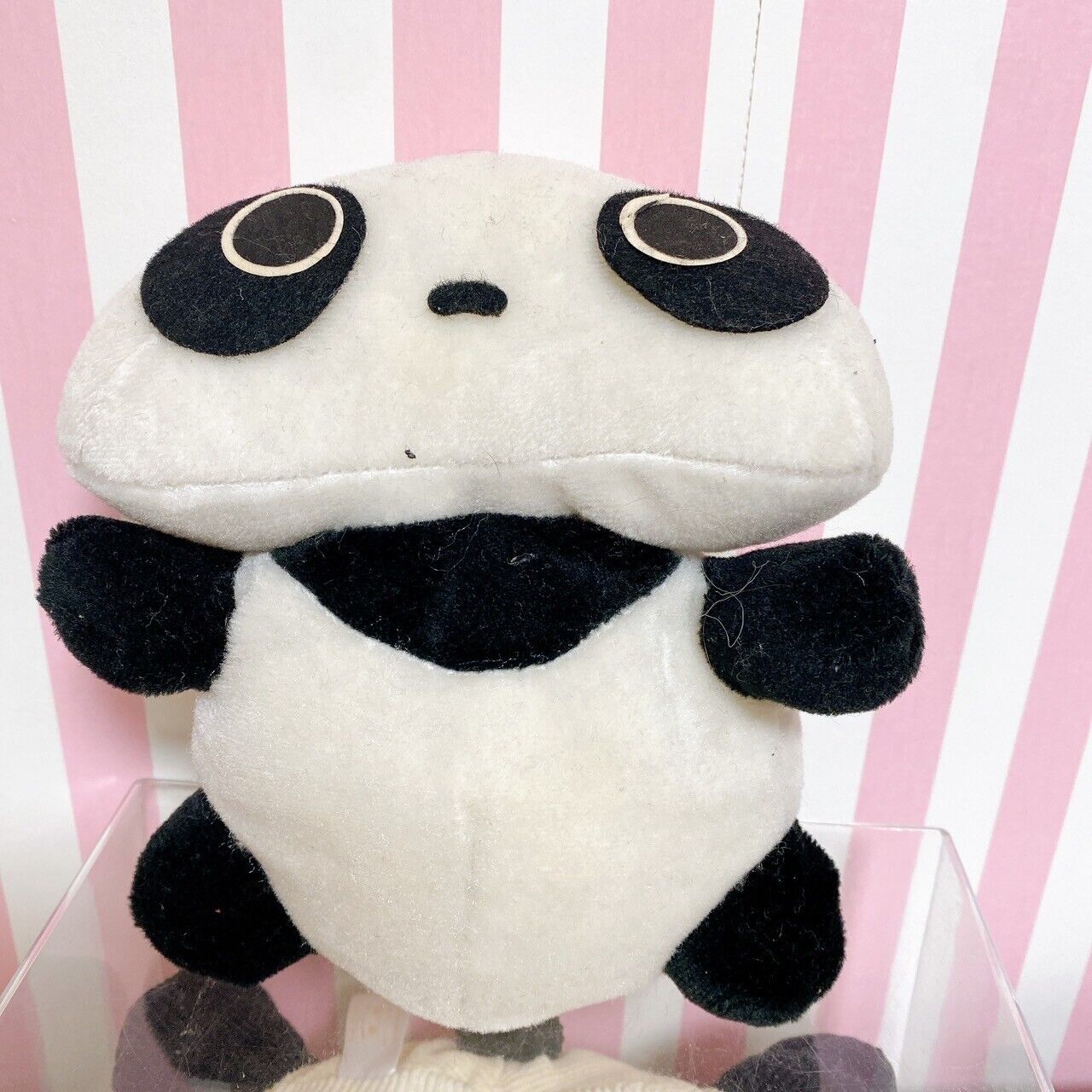 Tarepanda Plush Soft Stuffed Toy Doll Set 2 Panda White Black Fluffy Animals