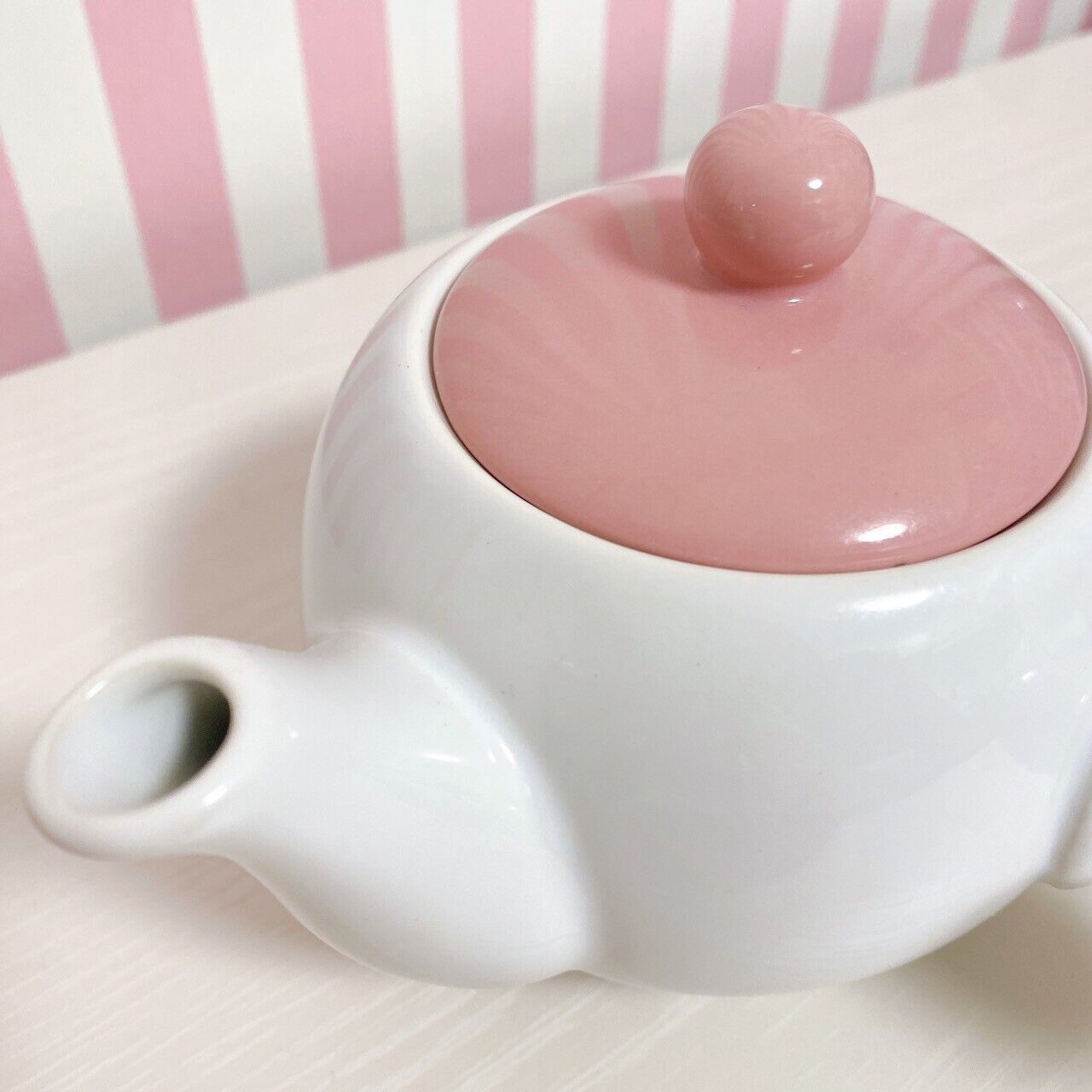 Rilakkuma Korilakkuma SanX Japanese Tea Set 3 Cup Teapot Strawberry Pink Kawaii