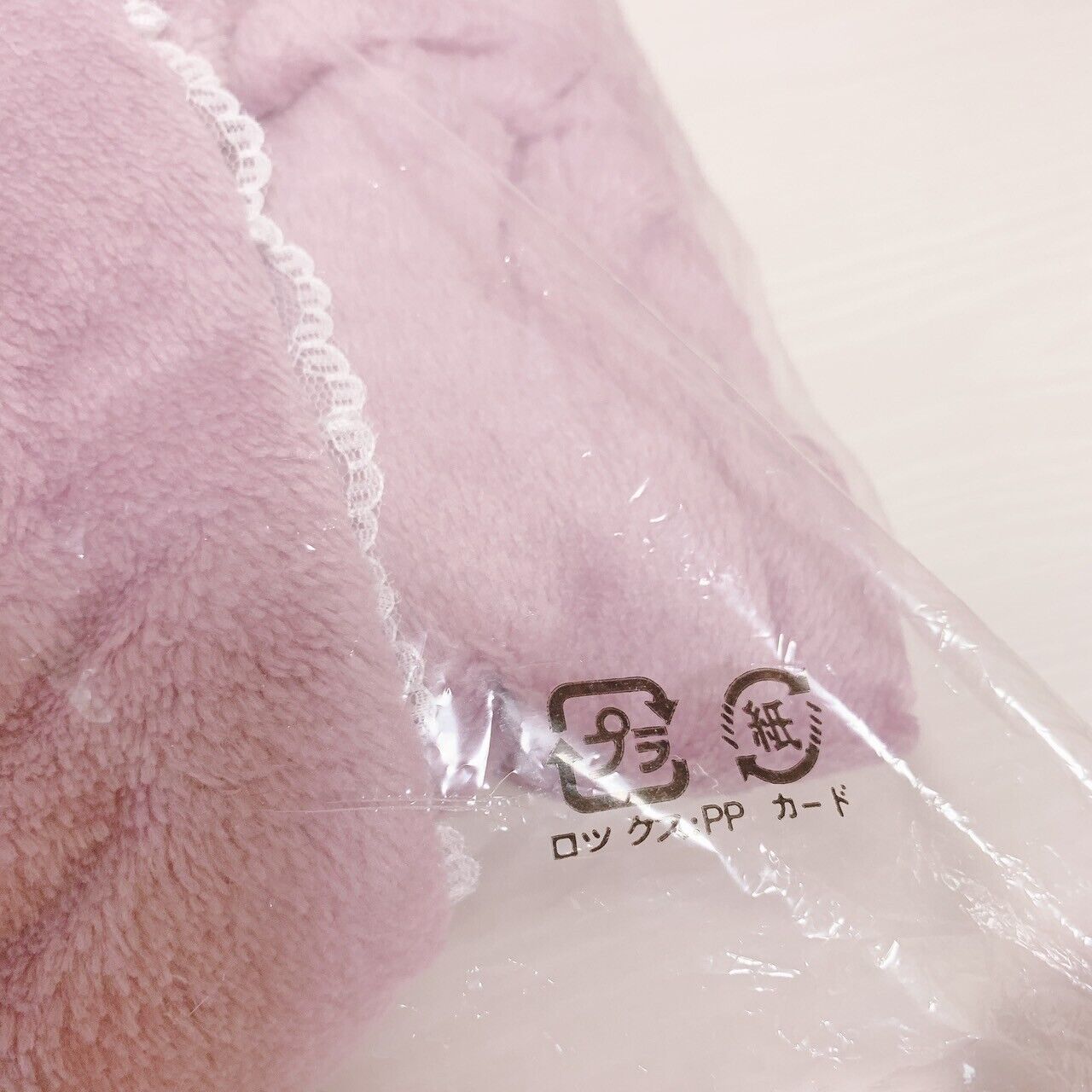 Sanrio My Melody Matching Cloth GRL Pink L Size Lace Fluffy Hood Rabbit Ribbon