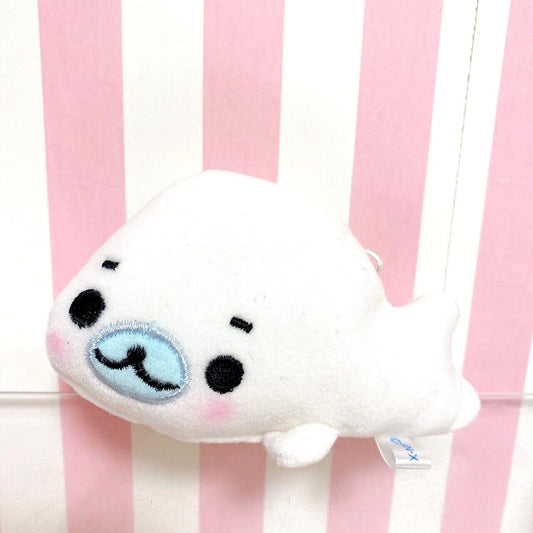 San-X Mamegoma Pouch Pochette Shoulder Bag White Mini Fluffy Kawaii Character