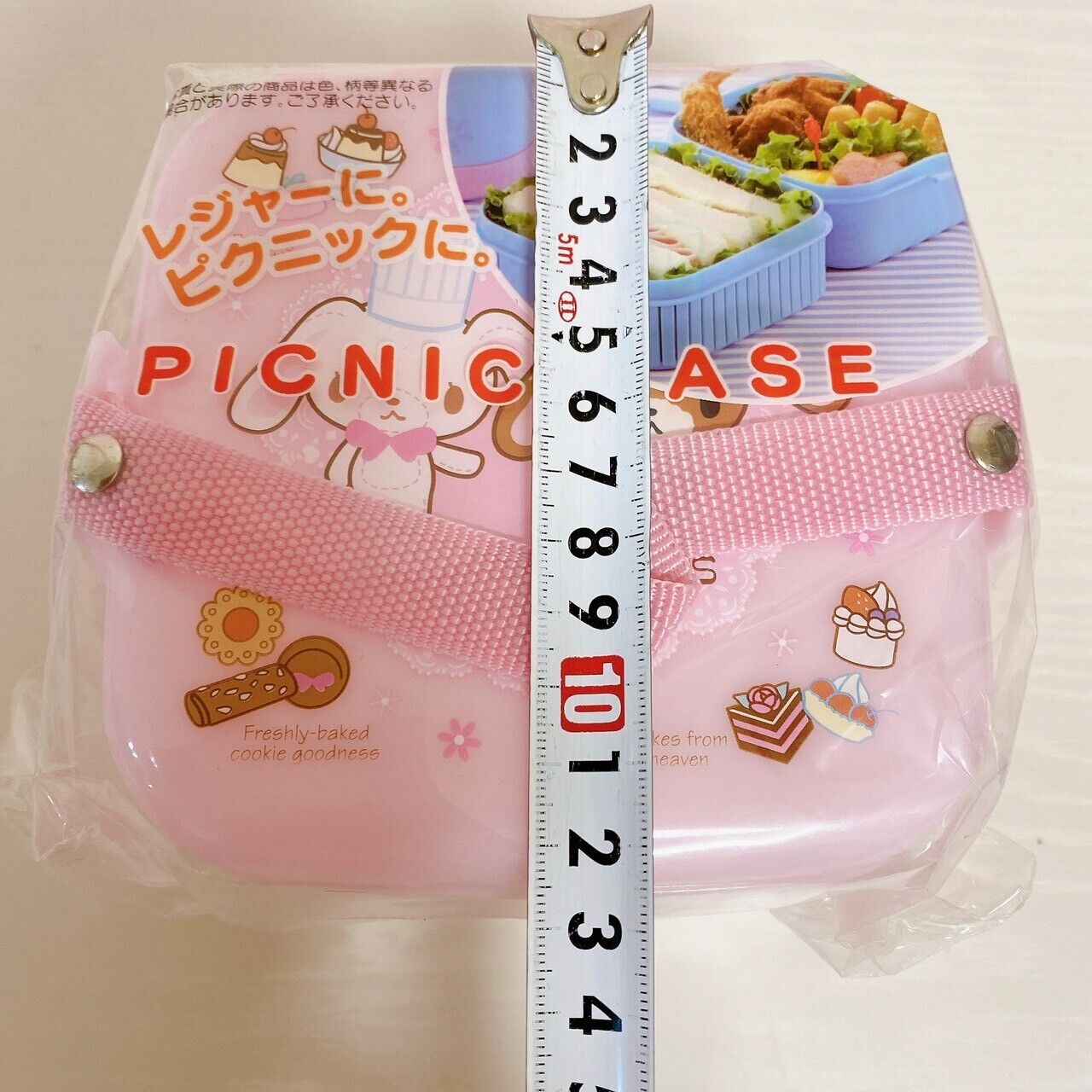 Sanrio Sugar Bunnies Lunch Box Picnic Case Obento Shirousa Kurousa Pink Cookie