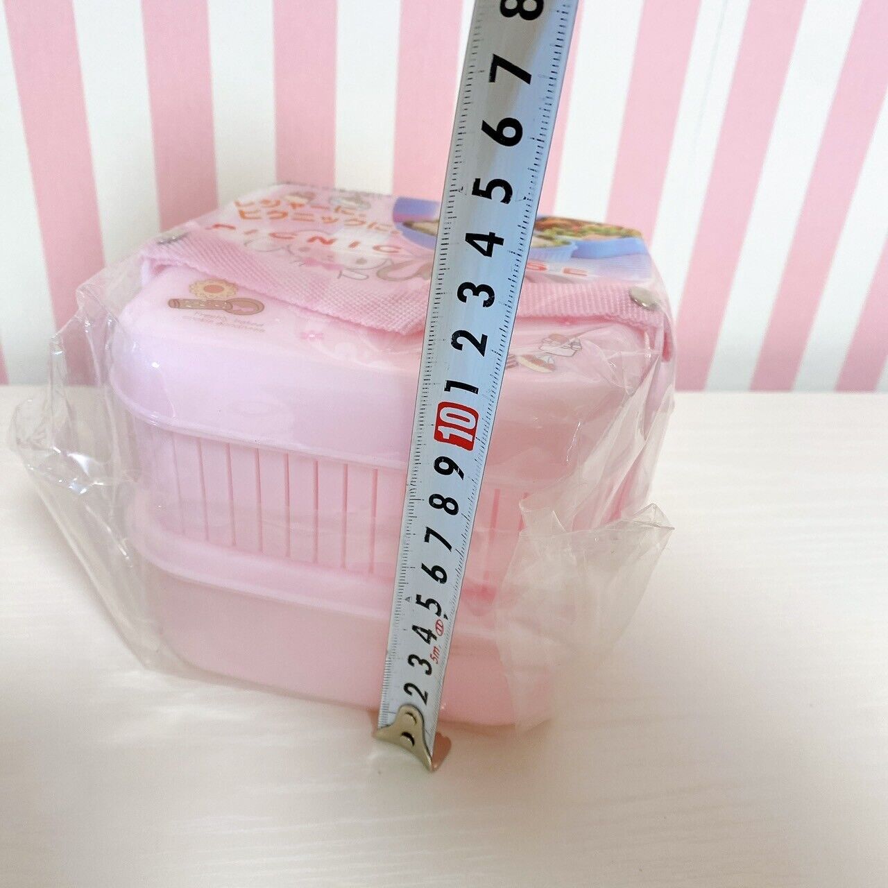 Sanrio Sugar Bunnies Lunch Box Picnic Case Obento Shirousa Kurousa Pink Cookie