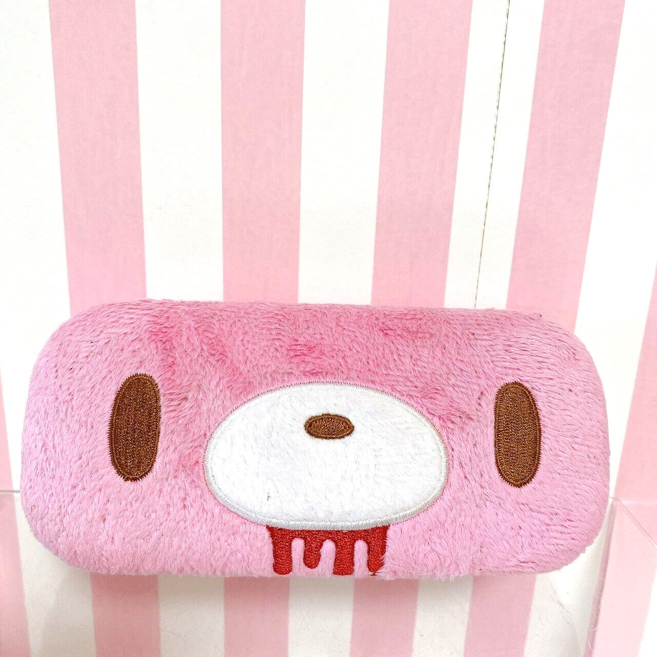 Taito Gloomy Bear Bloody Glasses Case Pink Red Fluffy Face Kawaii Character Rare