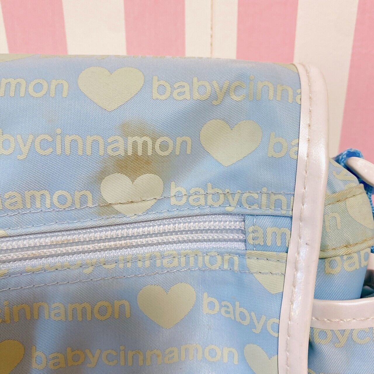 Sanrio Cinnamoroll Cinnamon Shoulder School Bag Light Blue Wings Heart Kawaii