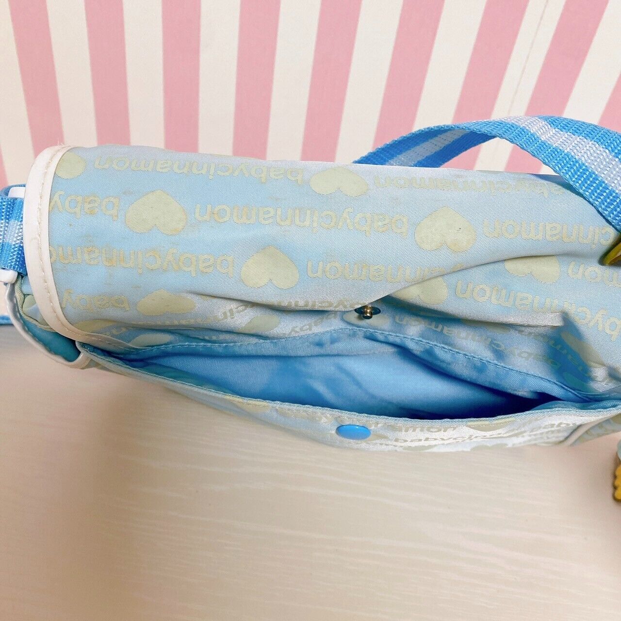 Sanrio Cinnamoroll Cinnamon Shoulder School Bag Light Blue Wings Heart Kawaii