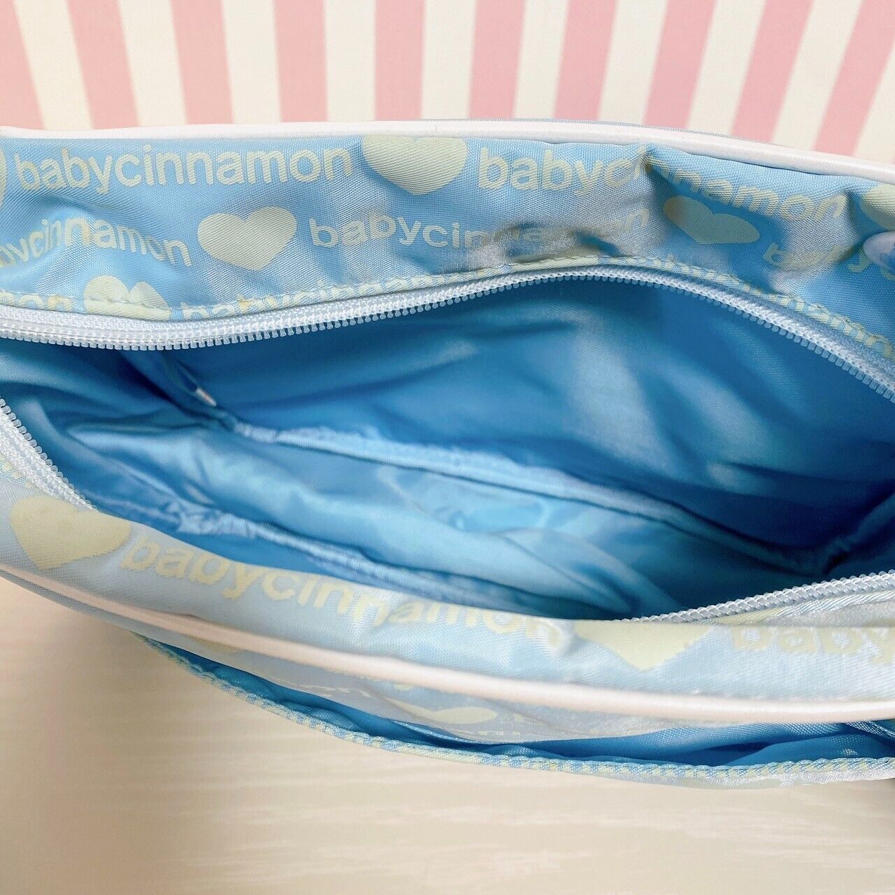 Sanrio Cinnamoroll Cinnamon Shoulder School Bag Light Blue Wings Heart Kawaii