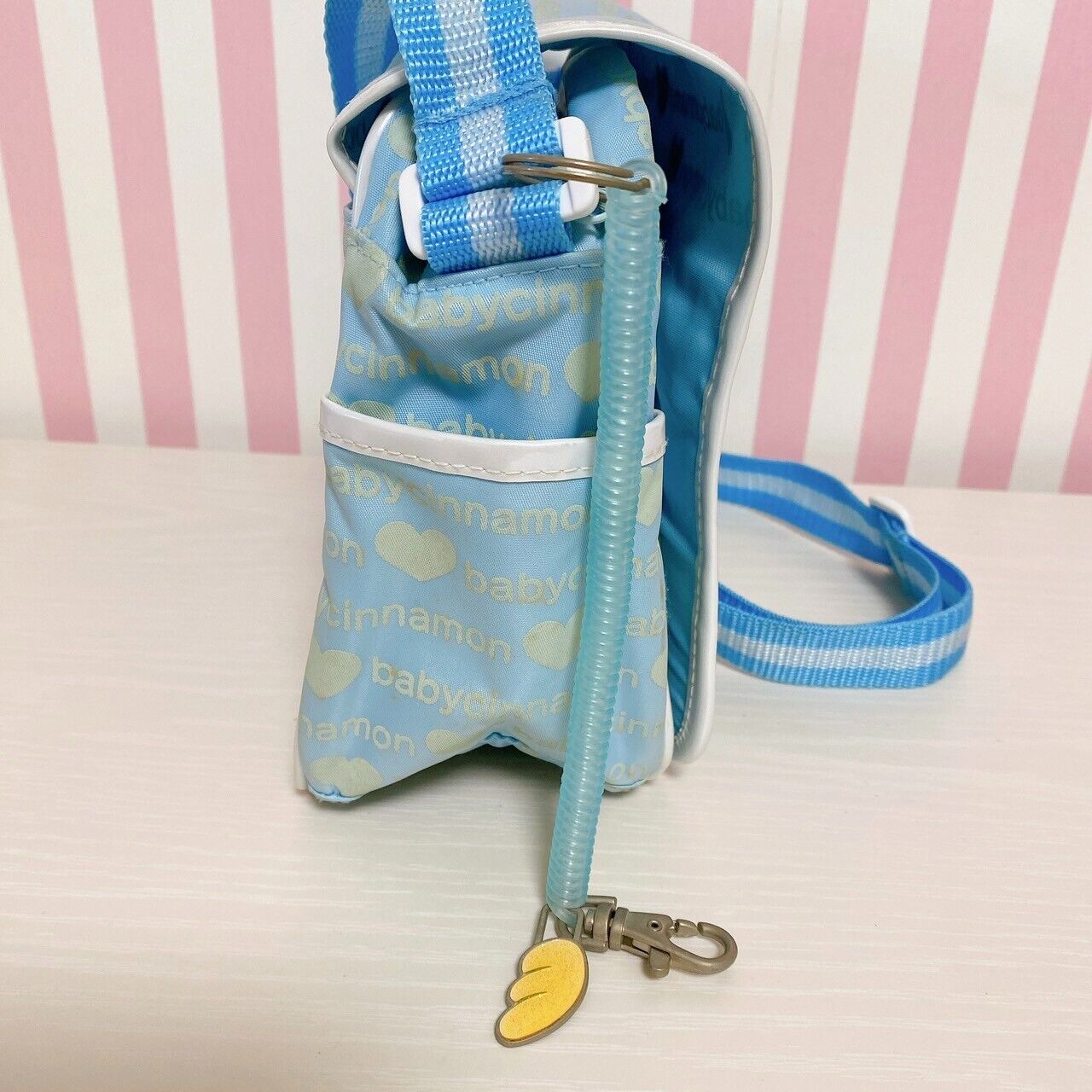 Sanrio Cinnamoroll Cinnamon Shoulder School Bag Light Blue Wings Heart Kawaii