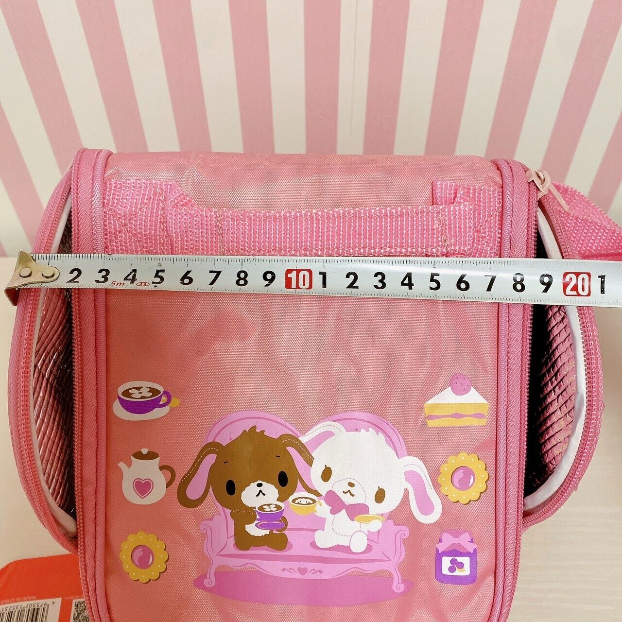 Sanrio Sugar Bunnies Cold Storage Lunch Bag Pink Shirousa Kurousa Tea Time Cake