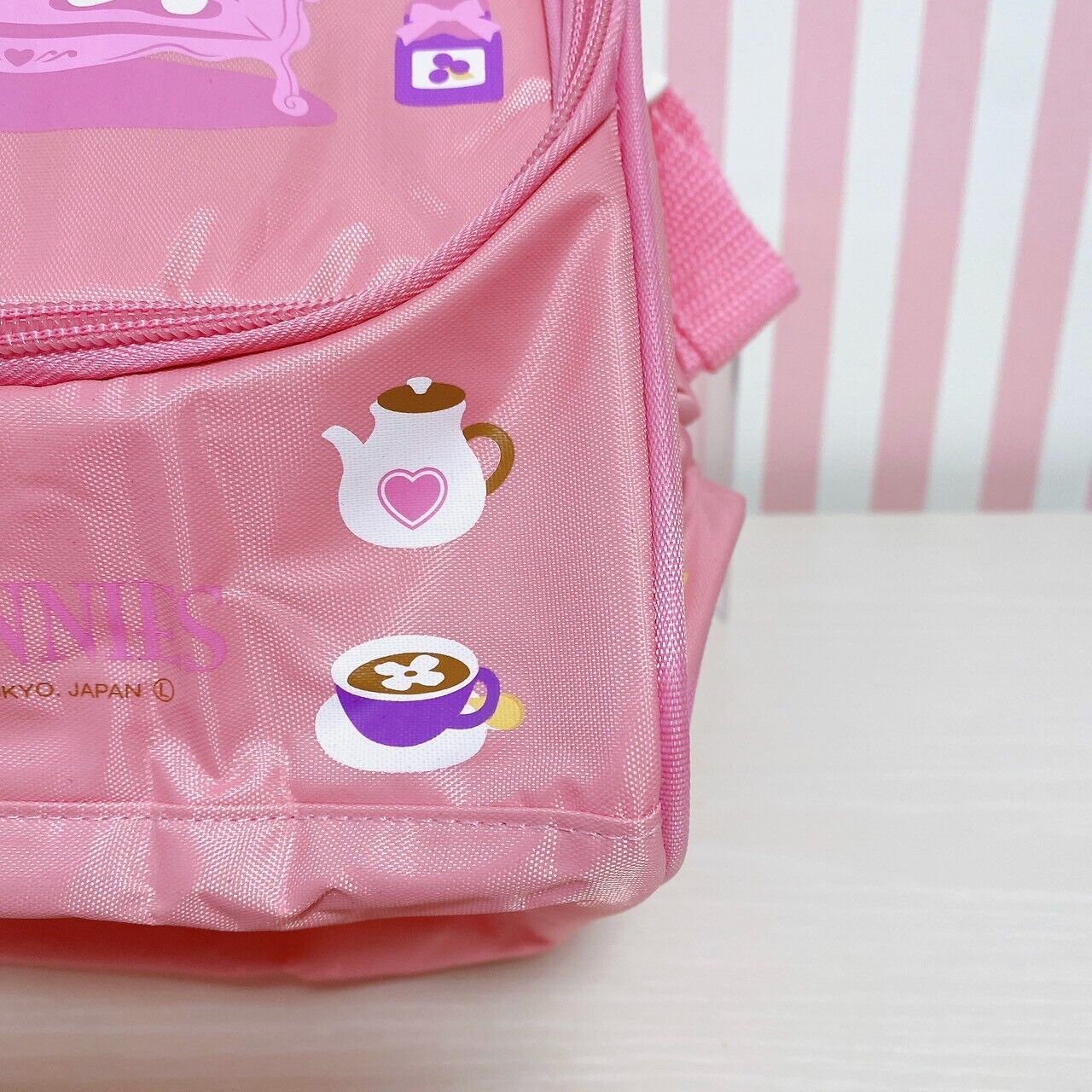 Sanrio Sugar Bunnies Cold Storage Lunch Bag Pink Shirousa Kurousa Tea Time Cake