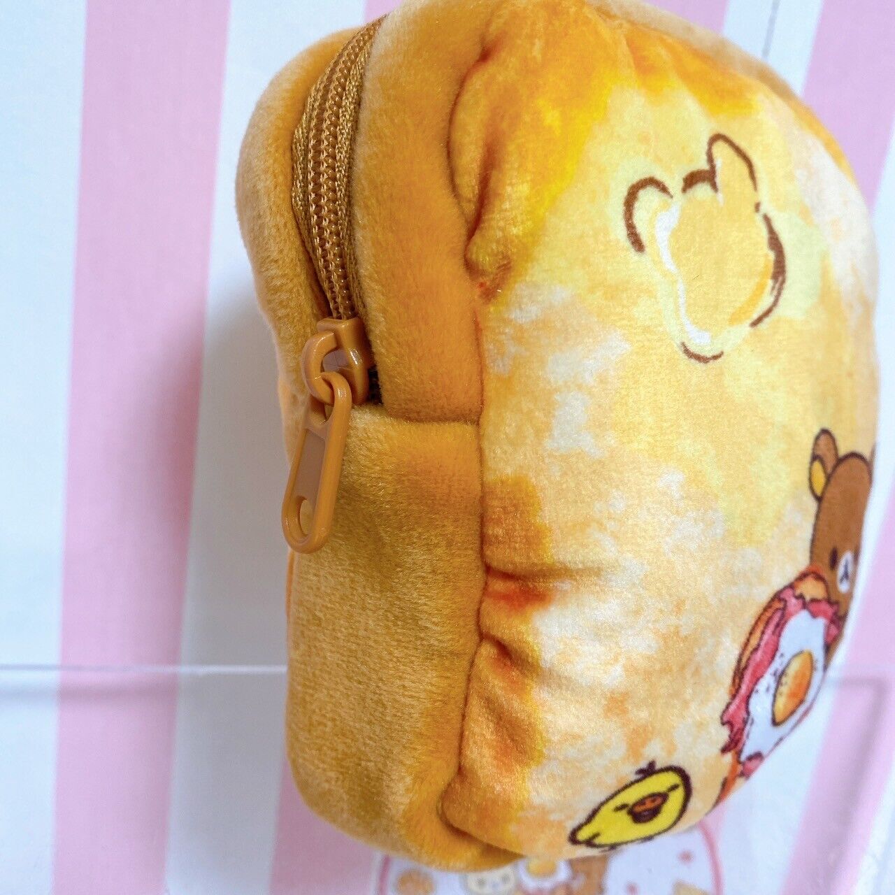 Rilakkuma Korilakkuma SanX Sticky Bread Pouch Bear Fluffy Character Kawaii Rare