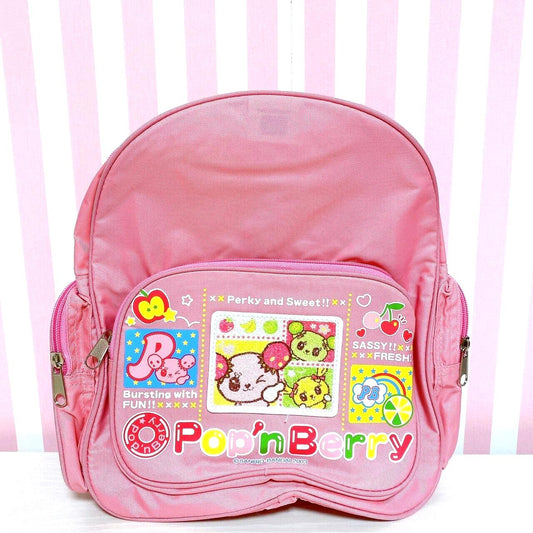 Sanrio Pop'n Berry Backpack Rucksack Bag Pink Cherry Kids Girl Kawaii Character