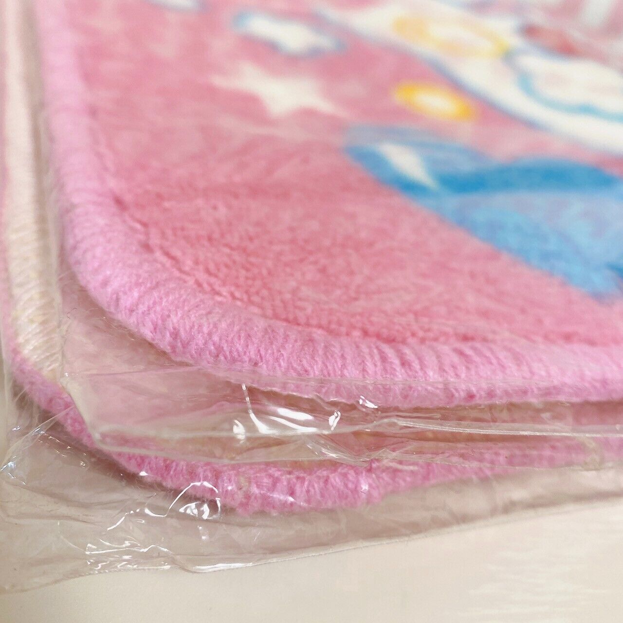 Mezzo Piano Bath Mat Pink Fluffy Rabbit Bear Mimi Popo Heart Star Blue Bubble