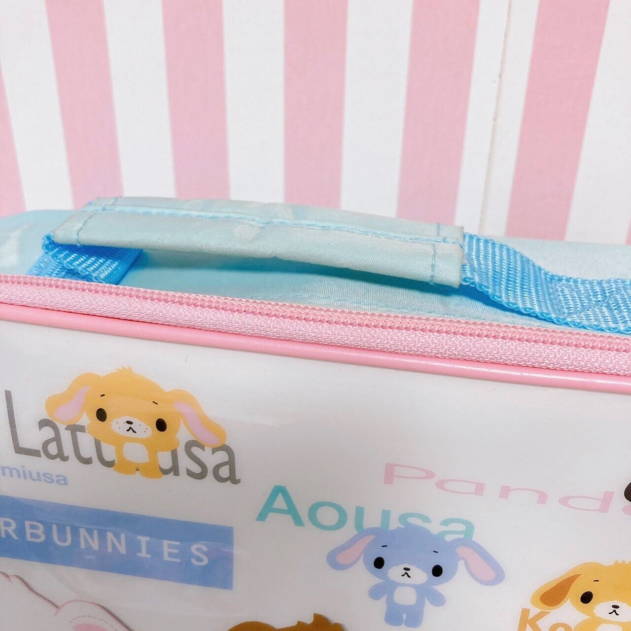 Sanrio Sugar Bunnies Bag Multi Case Pouch Shirousa Kurousa Rabbit White Pink