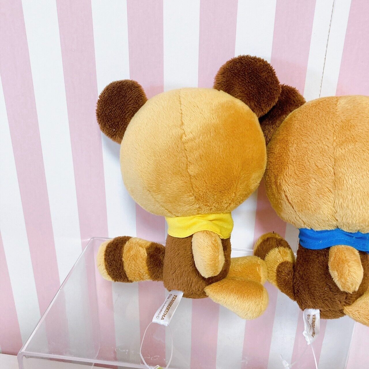 Sanrio Tenorikuma Mascot Set 2 Plush Soft Stuffed Toy Doll Fluffy Bear Brown