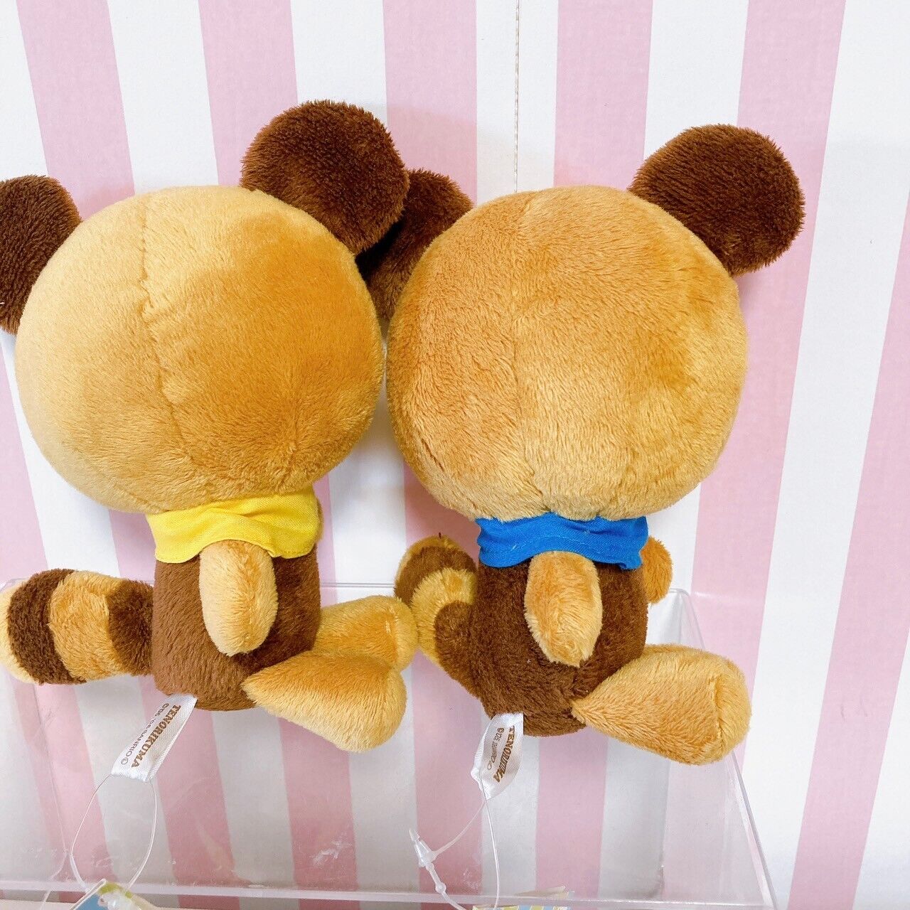 Sanrio Tenorikuma Mascot Set 2 Plush Soft Stuffed Toy Doll Fluffy Bear Brown