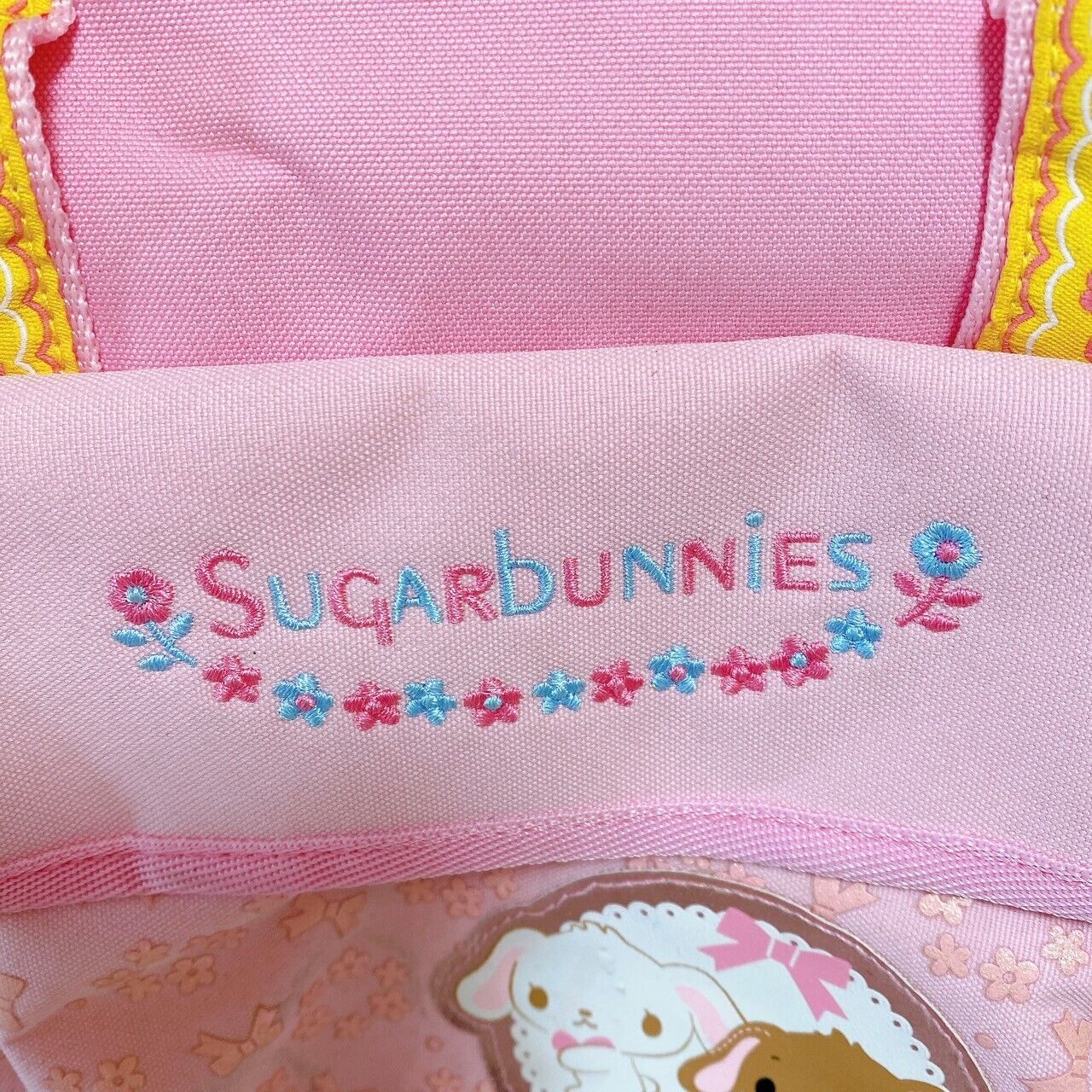 Sanrio Sugar Bunnies Backpack Rucksack Bag School Kids Pink Flower Simple Rare