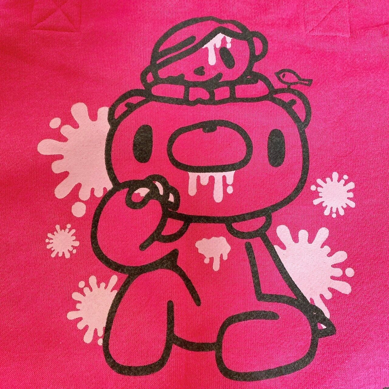 Taito Gloomy Bear Bloody Big Tote Bag Handbag Pink Tag Character Kawaii Rare