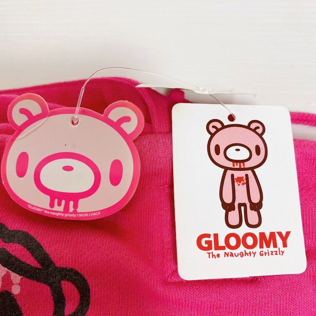 Taito Gloomy Bear Bloody Big Tote Bag Handbag Pink Tag Character Kawaii Rare