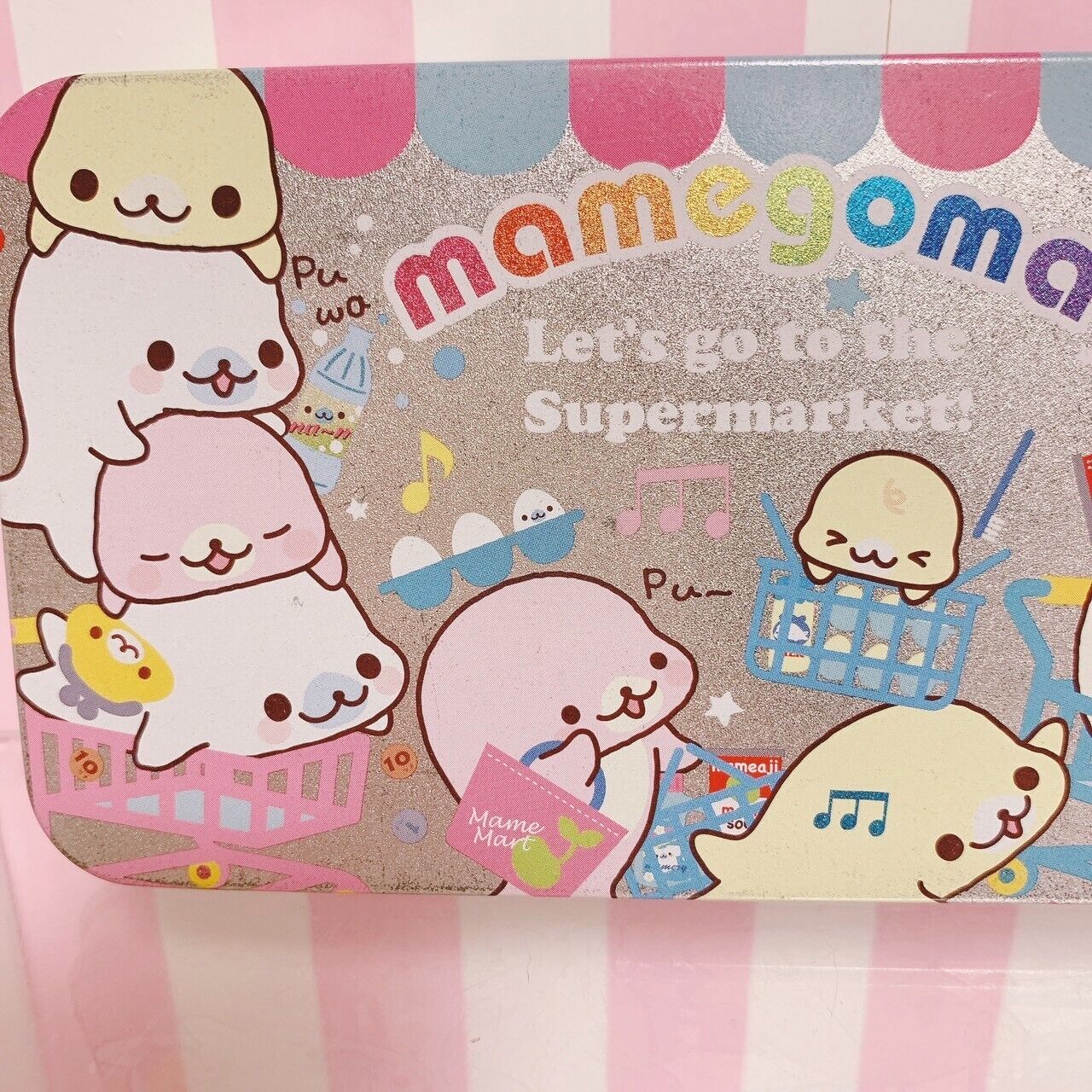 San-X Mamegoma Sakuragoma Soragoma Can Pen Case Shopping Character Kawaii Rare