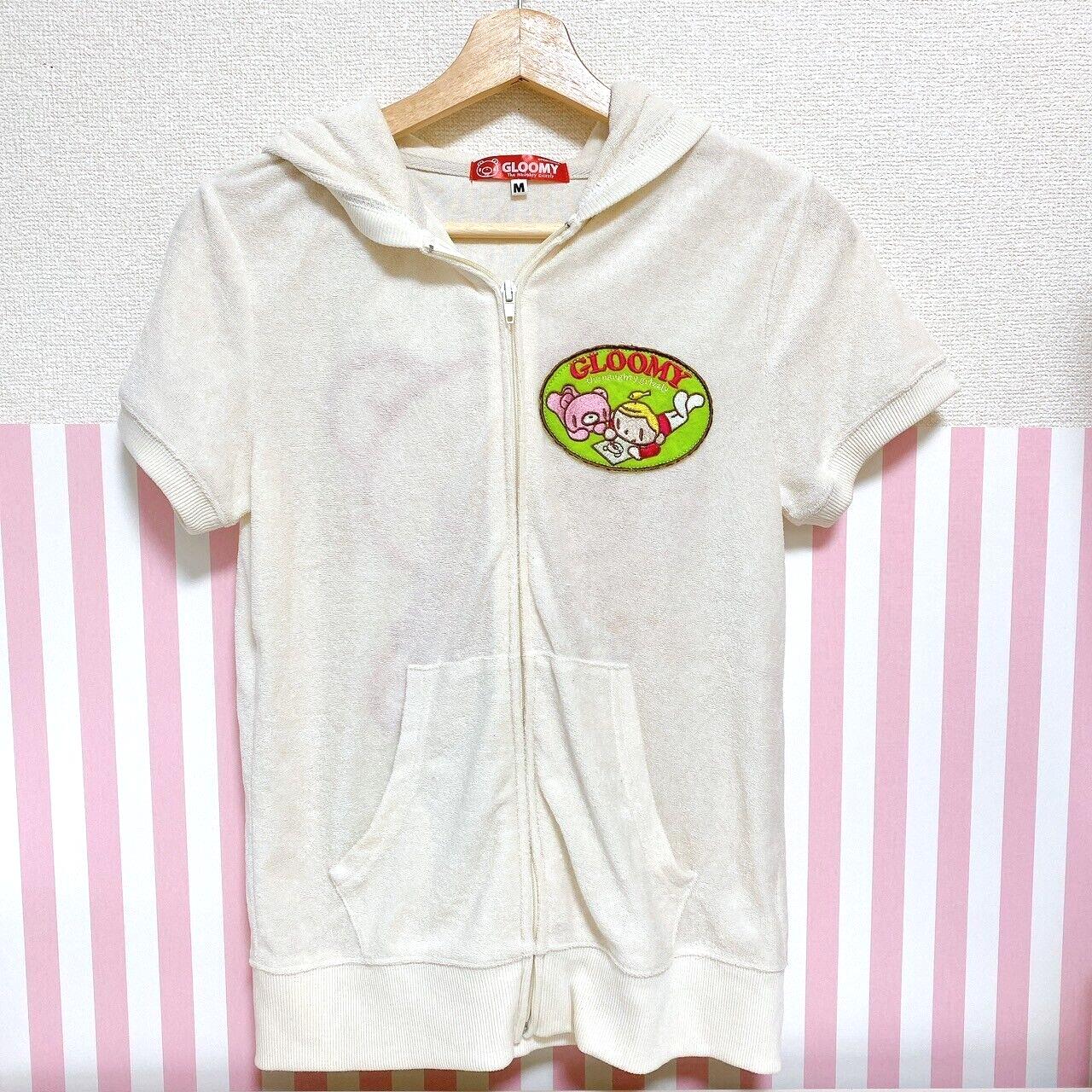 Gloomy Bear Bloody Hoodie Short Sleeve Baby White Hood Clothing Character Kawaii