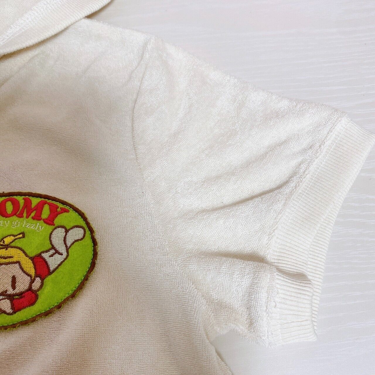 Gloomy Bear Bloody Hoodie Short Sleeve Baby White Hood Clothing Character Kawaii