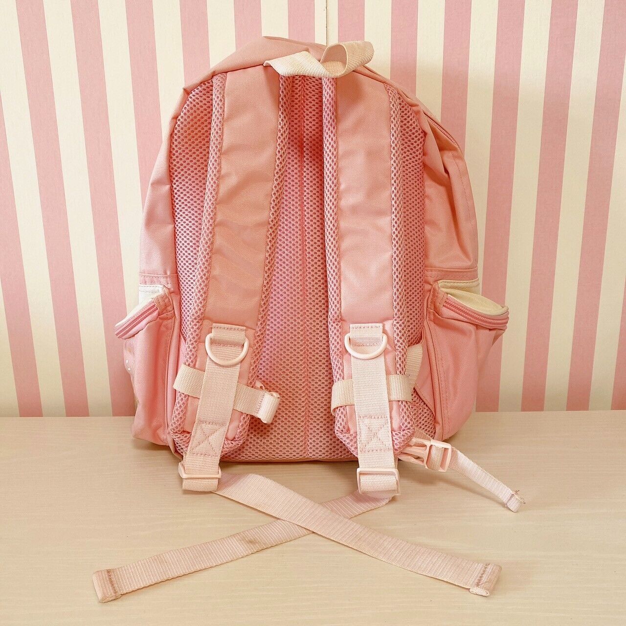 Sanrio Sugar Bunnies Backpack Rucksack Bag School Rabbit Pink Note Music Dot