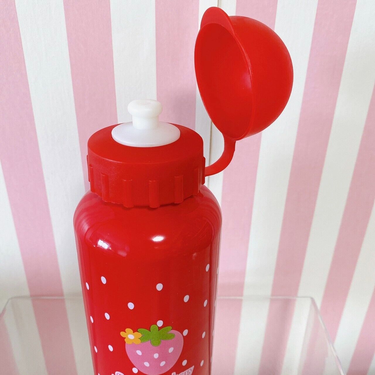 Mother Garden Cutie Strawberry Small Items Set 7 Red Toothbrush Water Bottle Dot