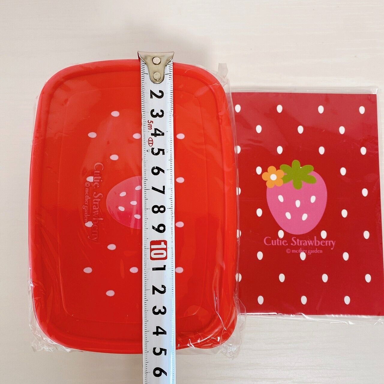 Mother Garden Cutie Strawberry Small Items Set 7 Red Toothbrush Water Bottle Dot