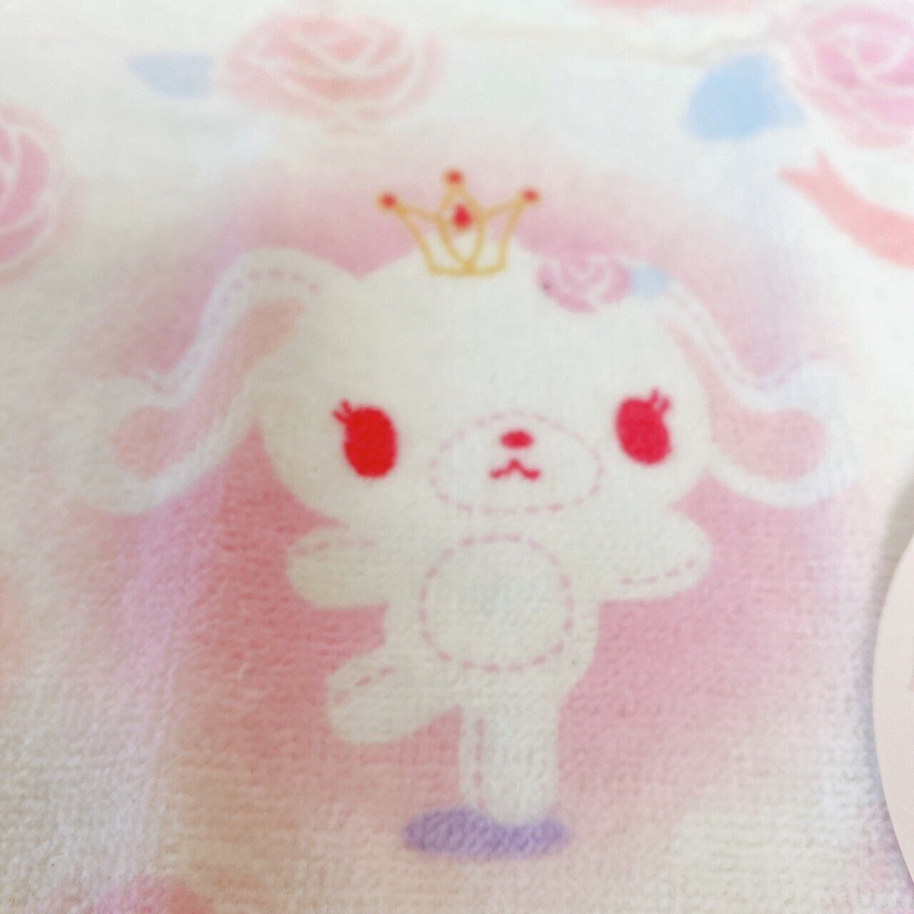 Sanrio Sugarminuet Bunnies Hand Towel Pink White Rabbit Rose Butterfly Ribbon