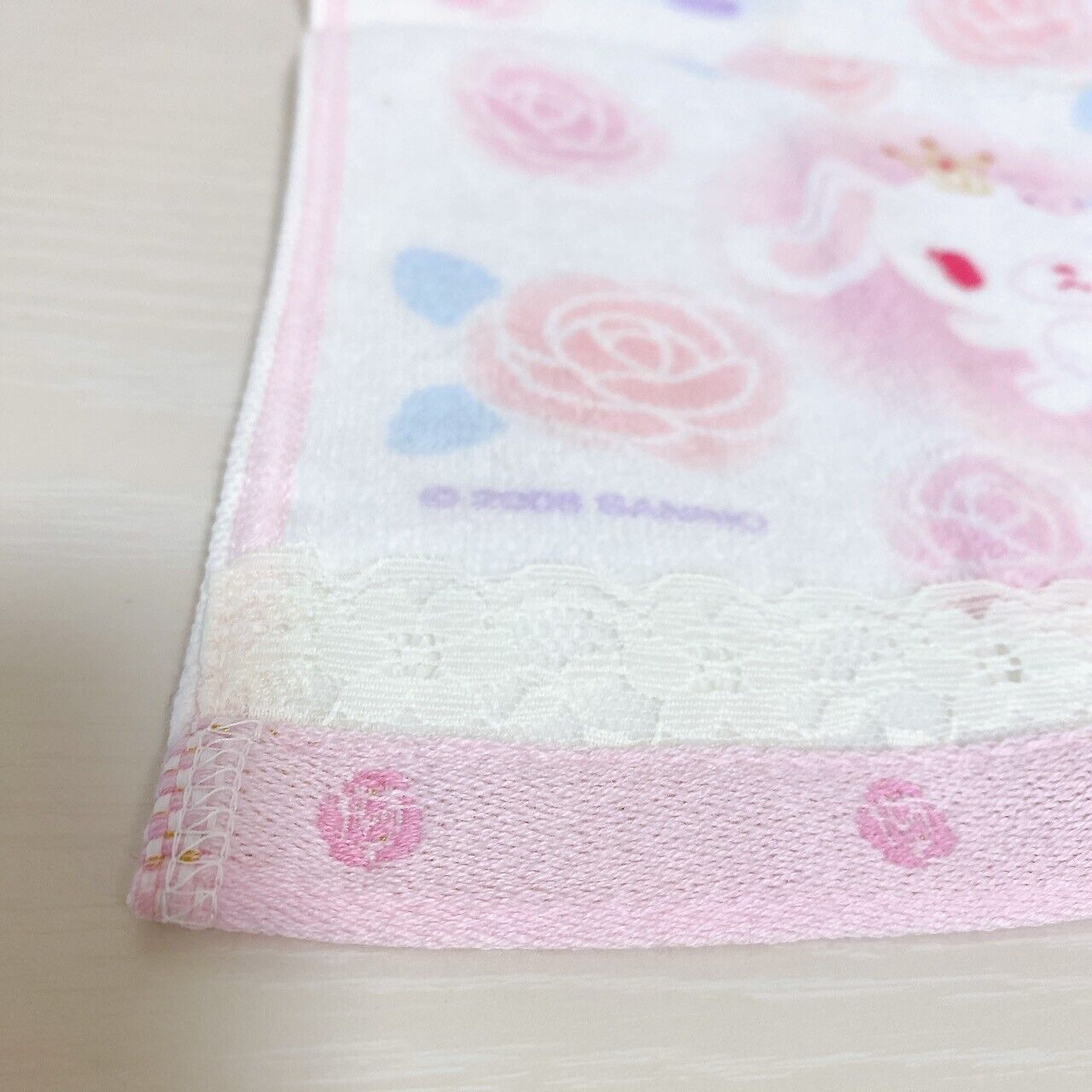 Sanrio Sugarminuet Bunnies Hand Towel Pink White Rabbit Rose Butterfly Ribbon