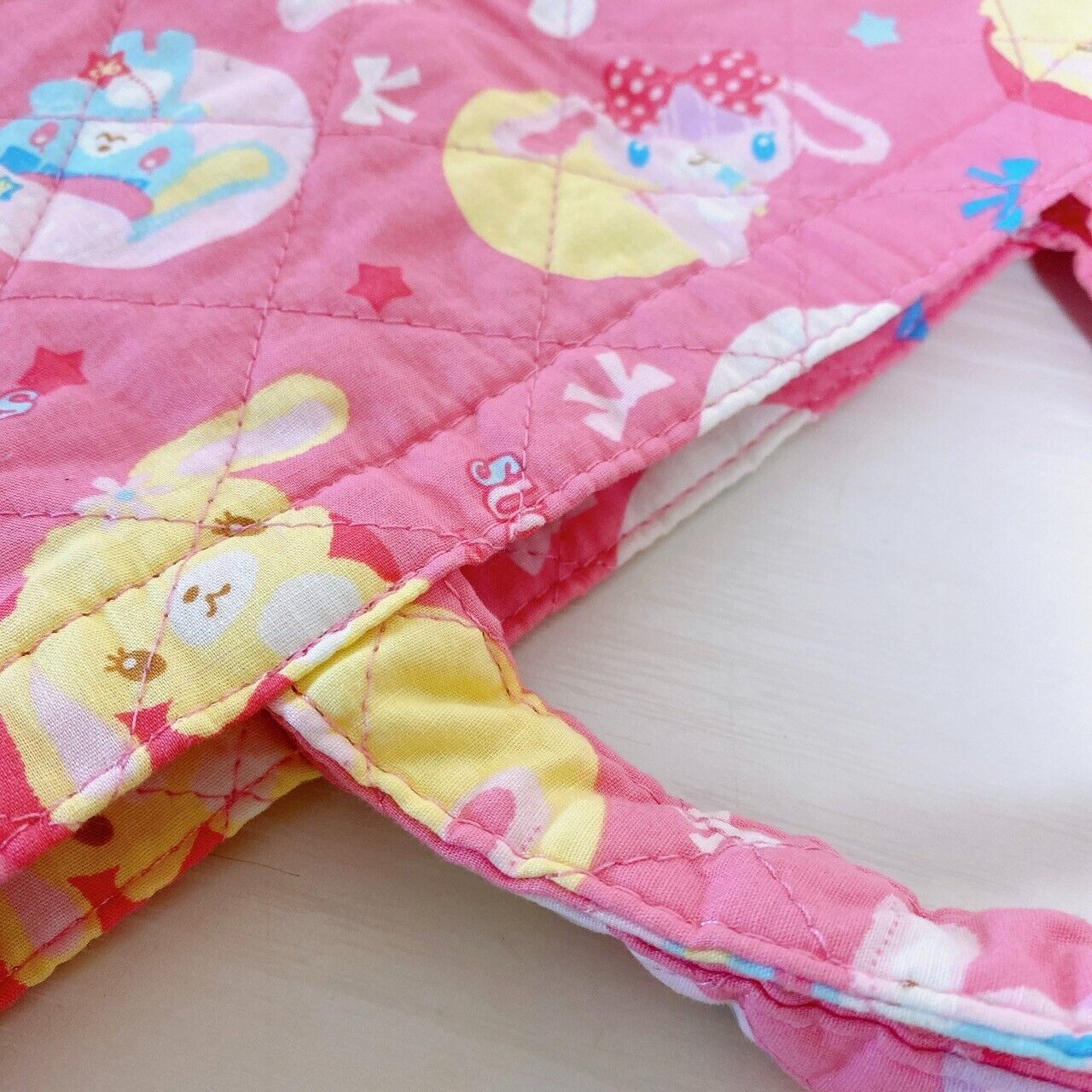 Sanrio Sugar Bunnies Lesson Bag Handbag Pink Hanausa Momousa Ribbon Star Kawaii