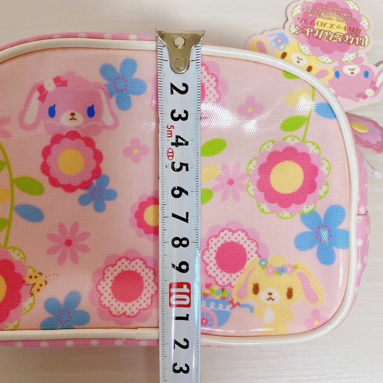 Sanrio Sugar Bunnies Pencil Case Pouch Stationery Hanausa Momousa Flower Pink