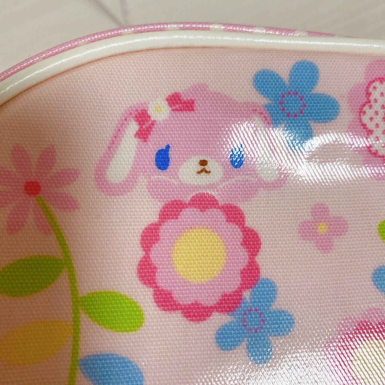 Sanrio Sugar Bunnies Pencil Case Pouch Stationery Hanausa Momousa Flower Pink