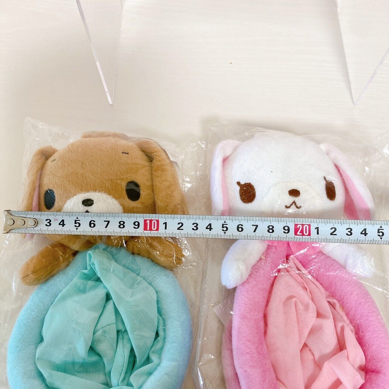 Sanrio Sugarbunnies Bunnies Accessory Case Set 2 Mascot Plush Shirousa Kurousa