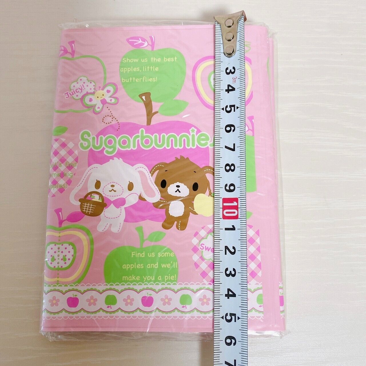 Sanrio Sugar Bunnies Memo Pad Notepad With Cover Stationery Apple Pink Kawaii