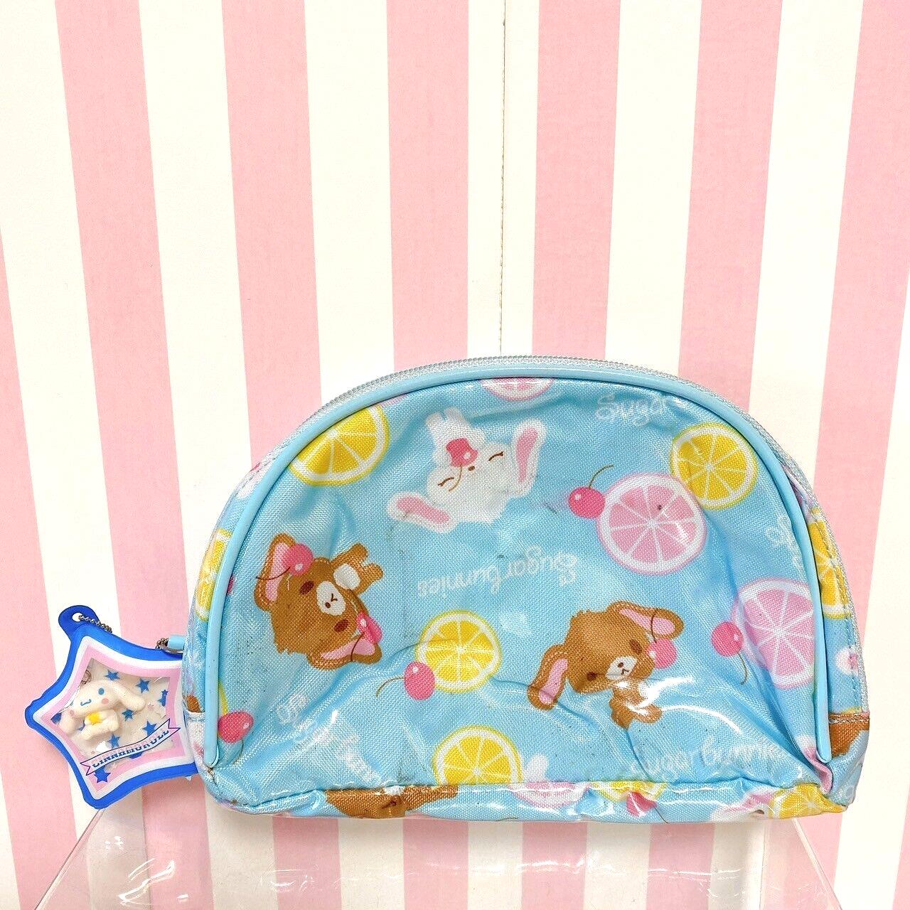 Sanrio Sugar Bunnies Pouch Blue Lemon Cherry Cinnamoroll Charm Star Rabbit Rare